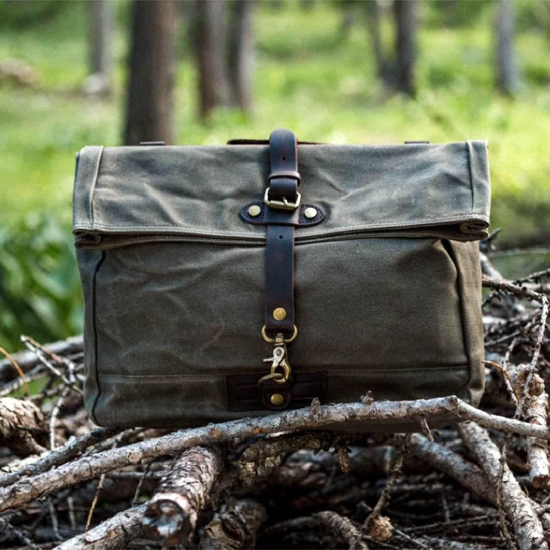 Bolsa Carteiro Alforjes BP 110 Lona+Couro - BAGYPACK
