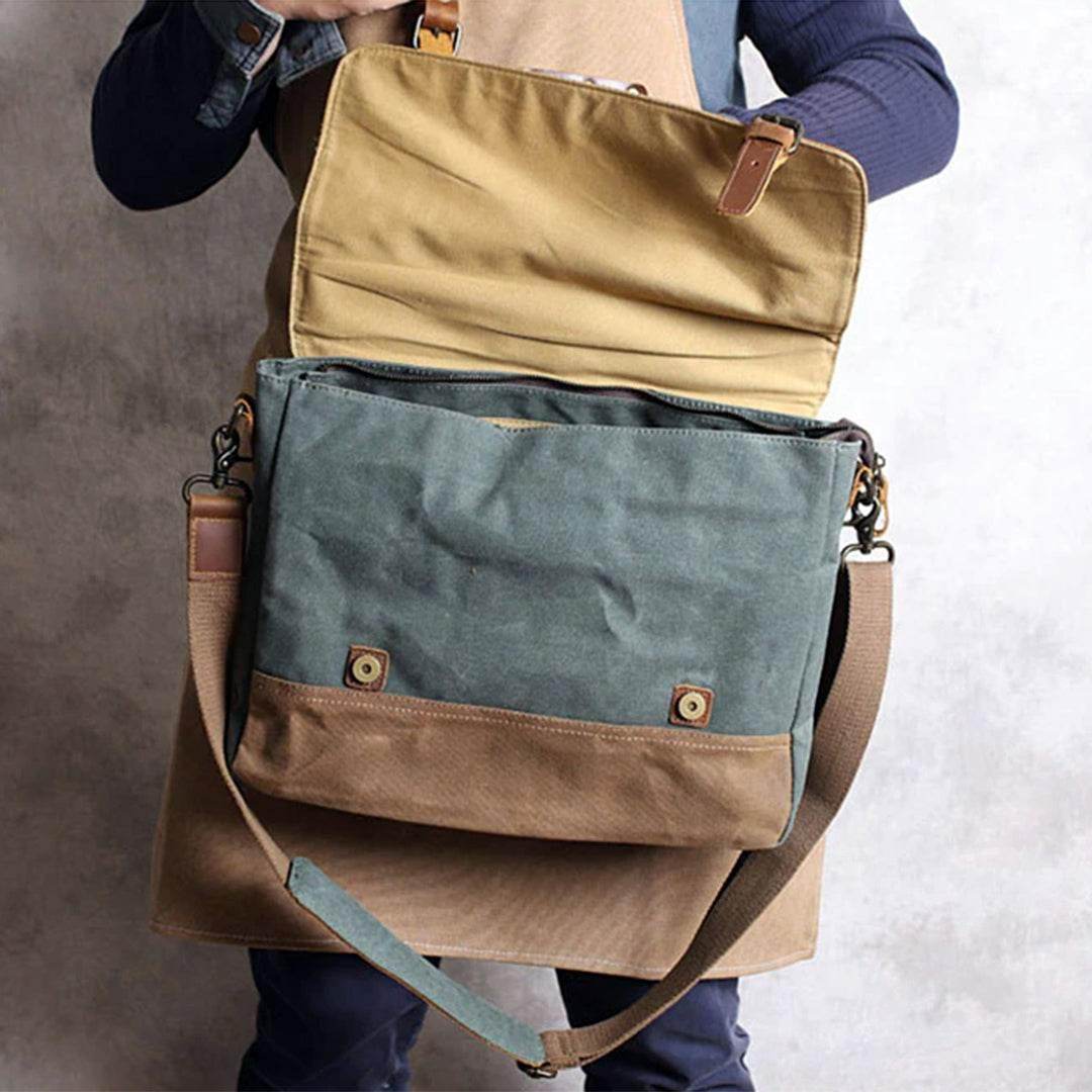 Bolsa Carteiro Masculina BP 108 Lona+Couro - BAGYPACK