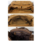 Bolsa Carteiro BP 112 Masculina Lona/Couro p/ Notebook 14" BAGYPACK