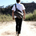 Bolsa Carteiro BP 112 Masculina Lona/Couro p/ Notebook 14" BAGYPACK