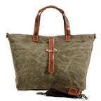 Bolsa Carteiro BP 203 Masculina em Lona Couro. Notebook 14" BAGYPACK