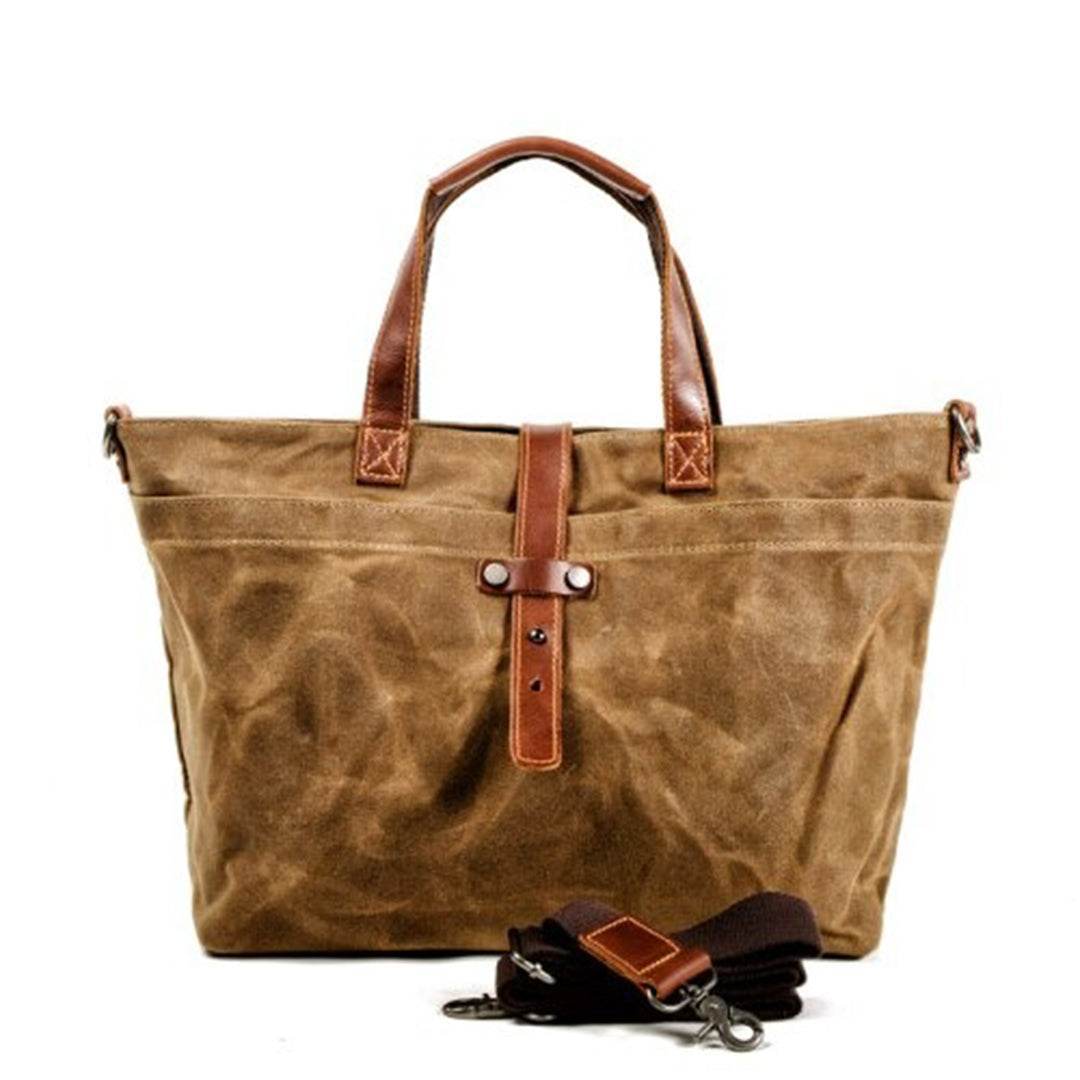 Bolsa Carteiro BP 203 Masculina em Lona Couro. Notebook 14" BAGYPACK