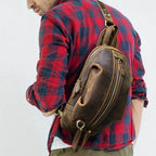 Crossbody Masculina Couro BP 804 | Legítimo | Luxo | Bagypack - BAGYPACK