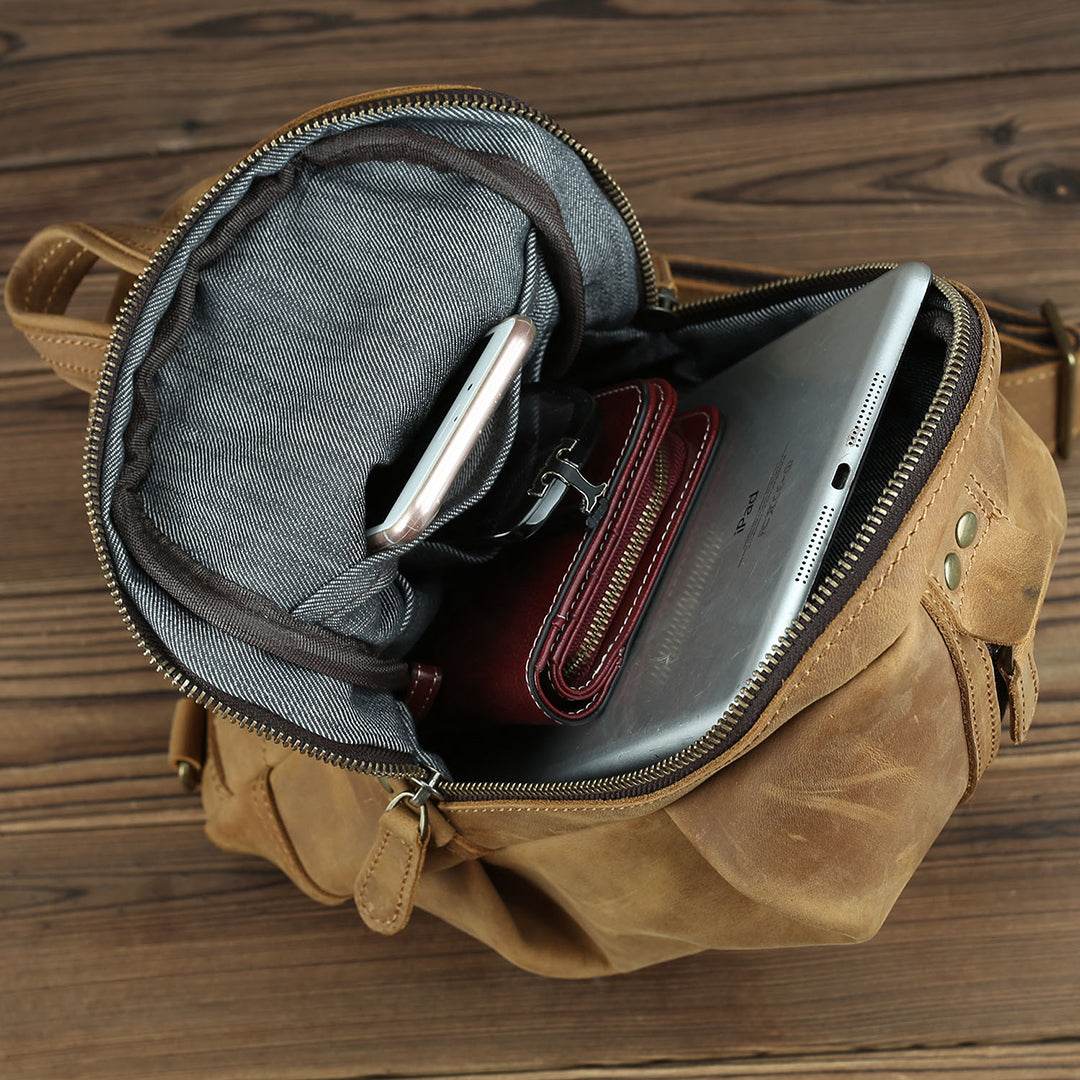Bolsa Crossbody Masculina BP 804 em Couro - BAGYPACK