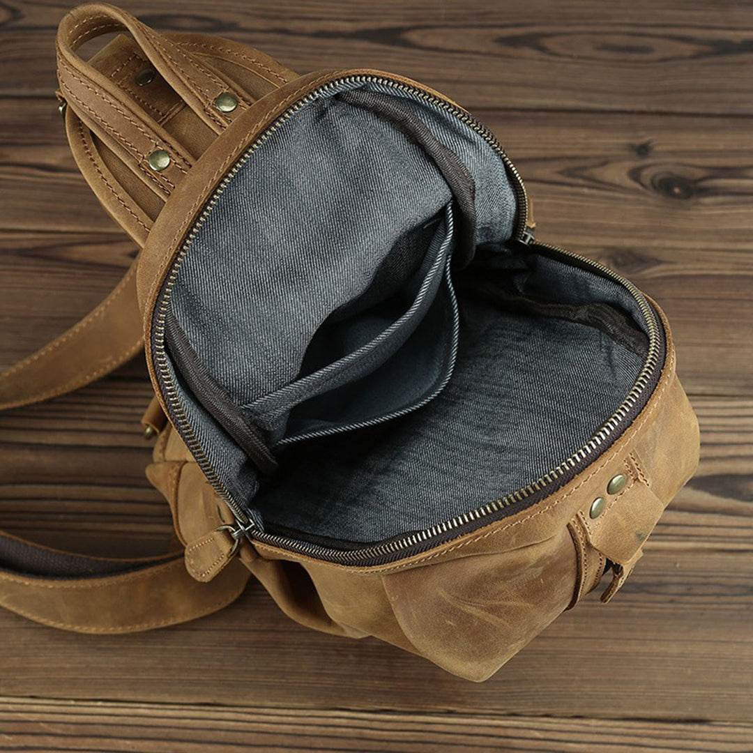 Bolsa Crossbody Masculina BP 804 em Couro - BAGYPACK