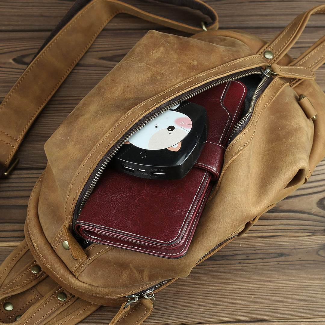 Bolsa Crossbody Masculina BP 804 em Couro - BAGYPACK
