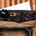Bolsa de viagem BP 600 Espaçosa Lona + Couro - BAGYPACK