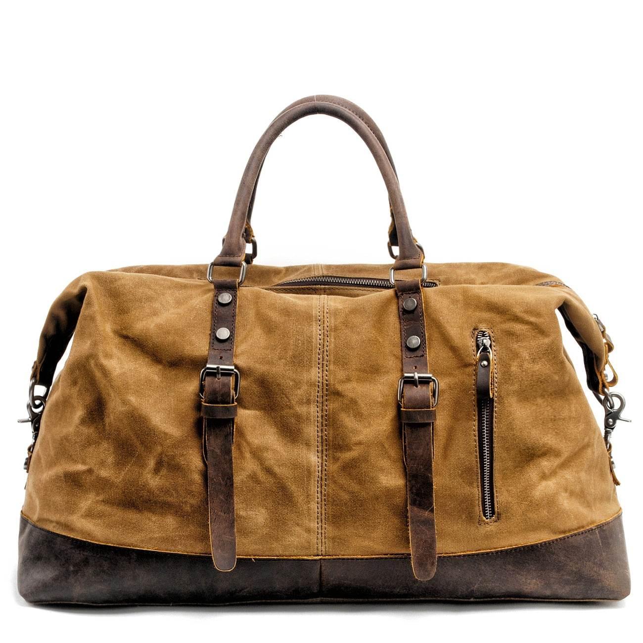 Bolsa de viagem BP 600 Espaçosa Lona + Couro - BAGYPACK