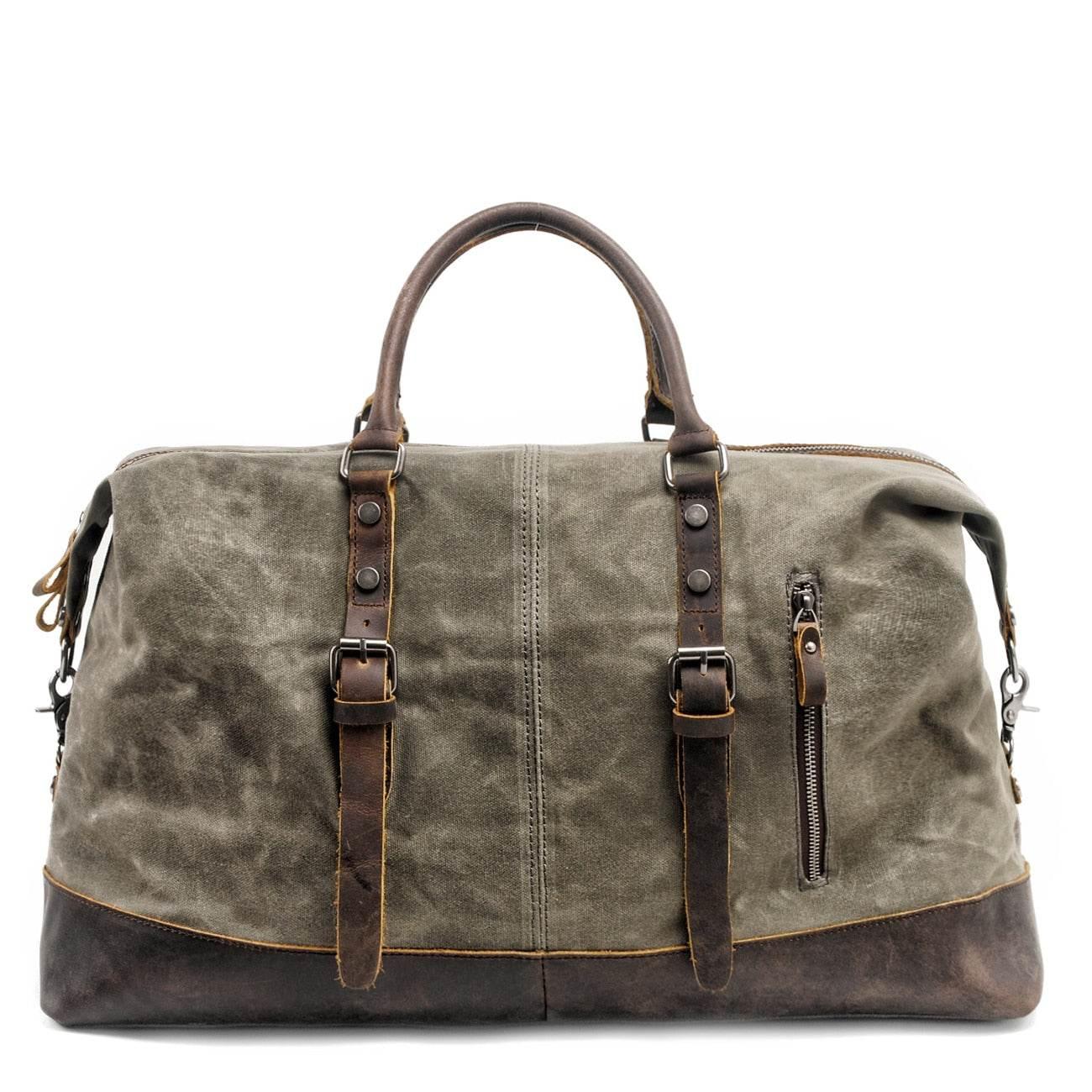 Bolsa de viagem BP 600 Espaçosa Lona + Couro - BAGYPACK
