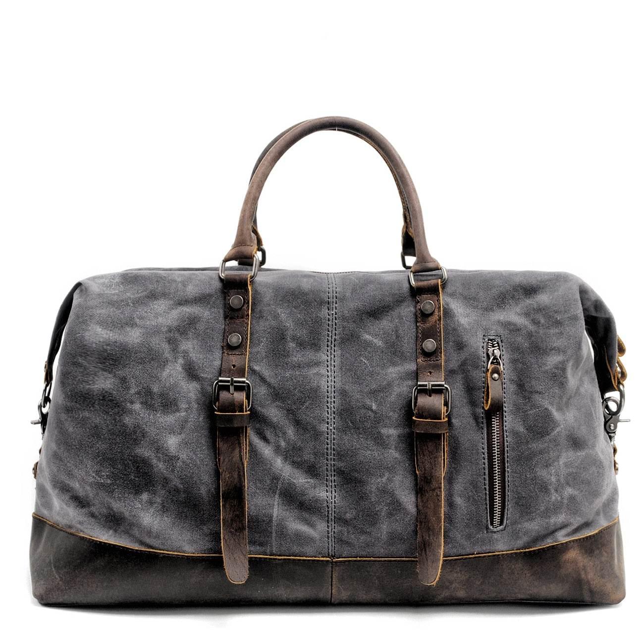Bolsa de viagem BP 600 Espaçosa Lona + Couro - BAGYPACK