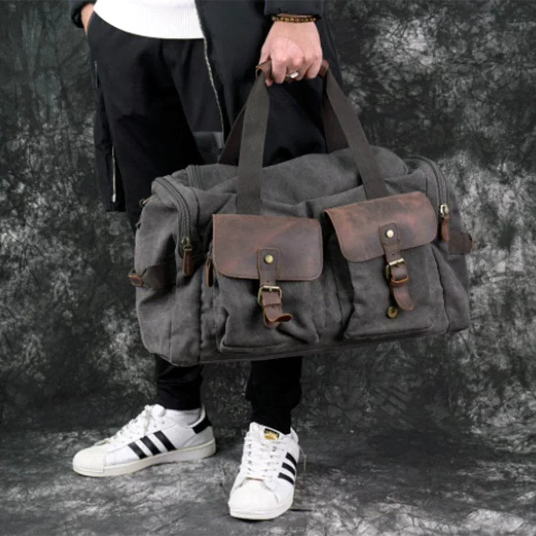 Bolsa de Viagem BP 601 Lona+Couro - BAGYPACK