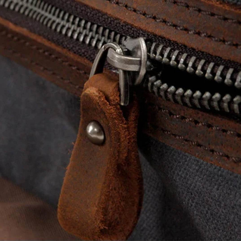 Bolsa de Viagem BP 606 em Lona e Couro. Duffel Bag Clássica BAGYPACK