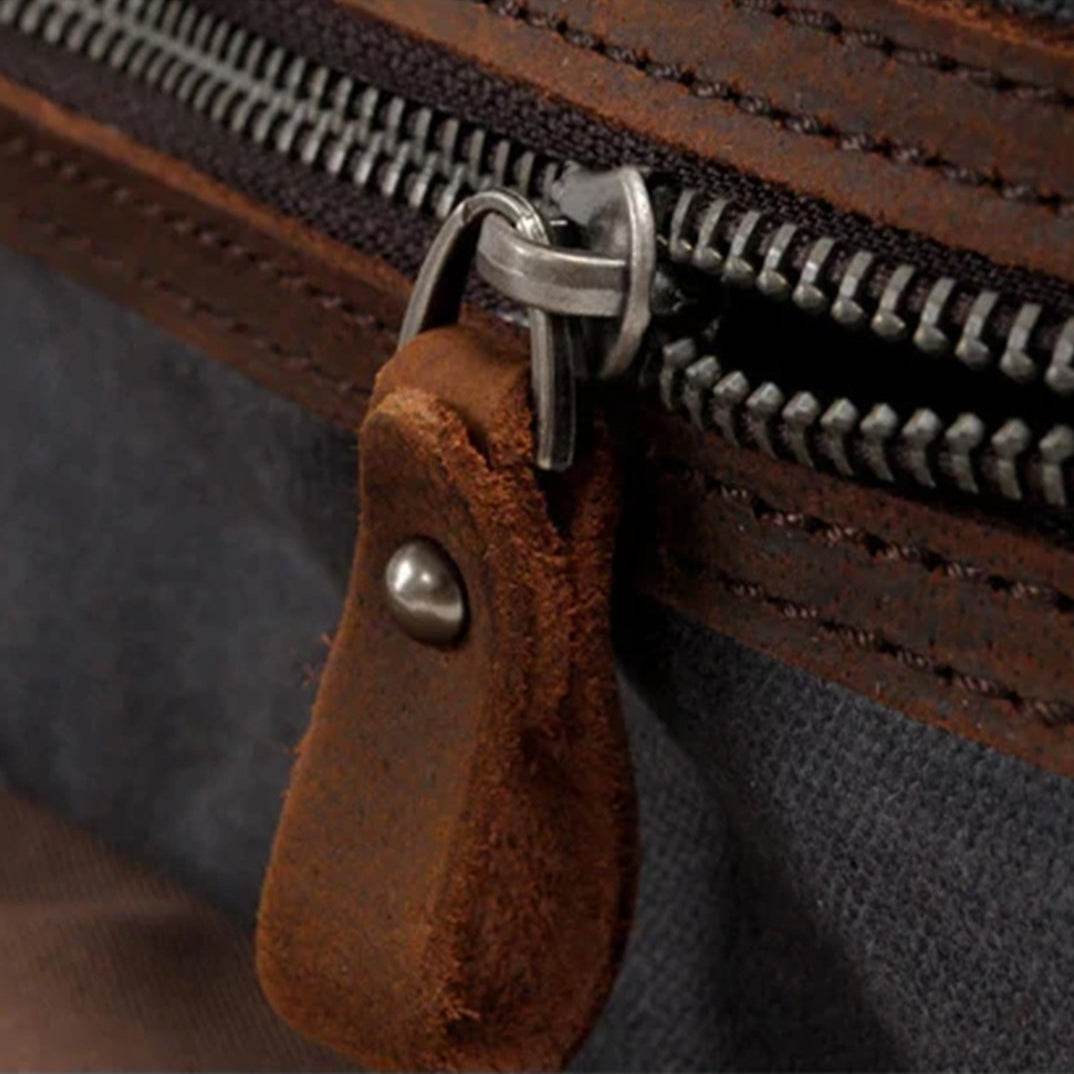 Bolsa de Viagem BP 606 em Lona e Couro. Duffel Bag Clássica BAGYPACK