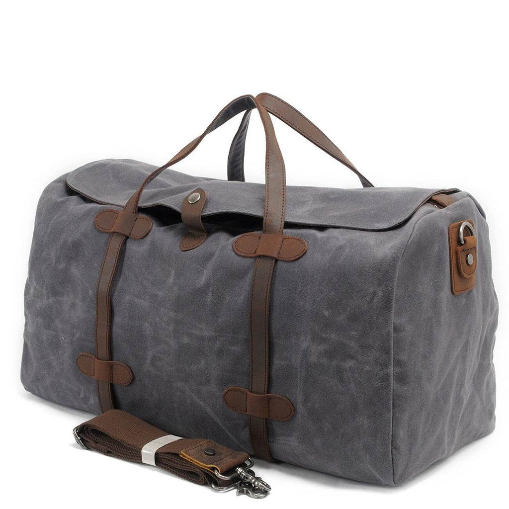 Bolsa de Viagem BP 606 em Lona e Couro. Duffel Bag Clássica BAGYPACK
