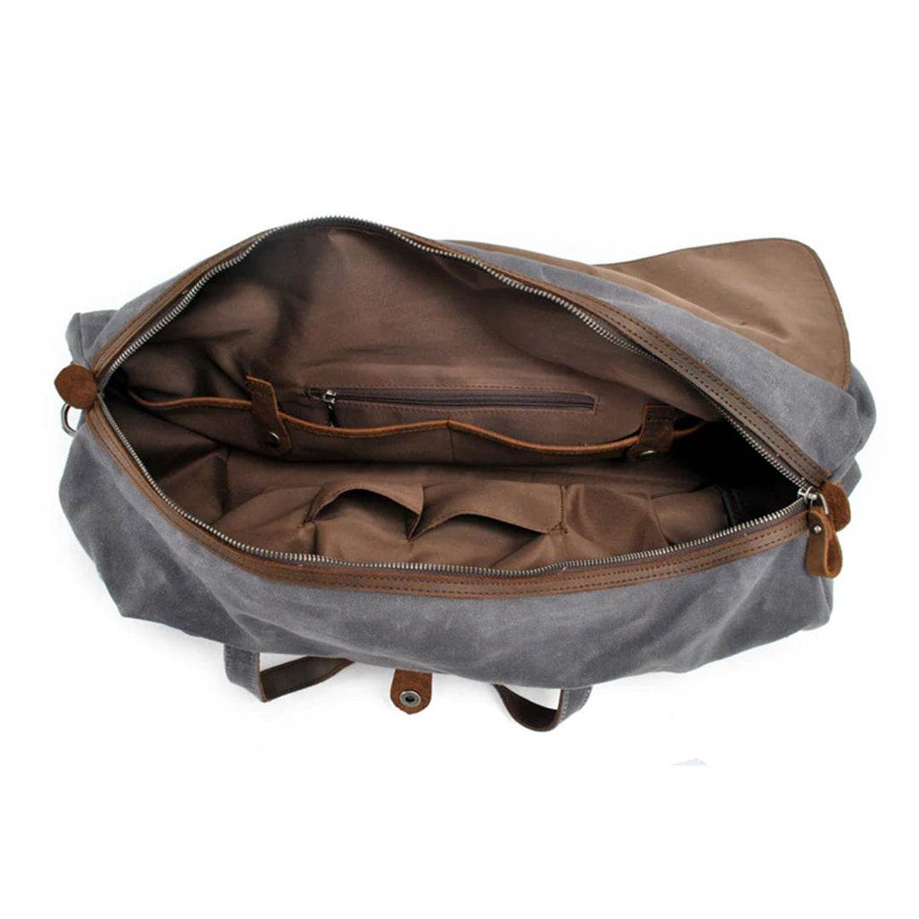 Bolsa de Viagem BP 606 em Lona e Couro. Duffel Bag Clássica BAGYPACK