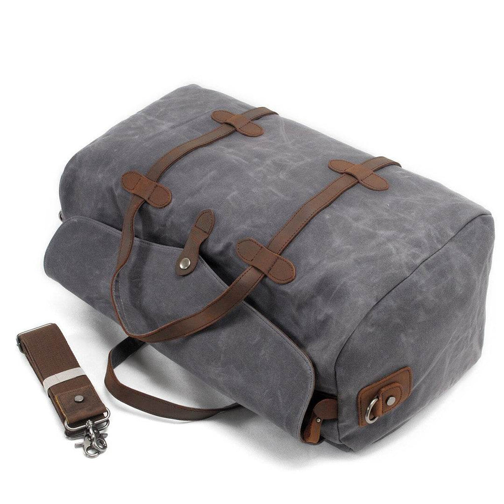 Bolsa de Viagem BP 606 em Lona e Couro. Duffel Bag Clássica BAGYPACK
