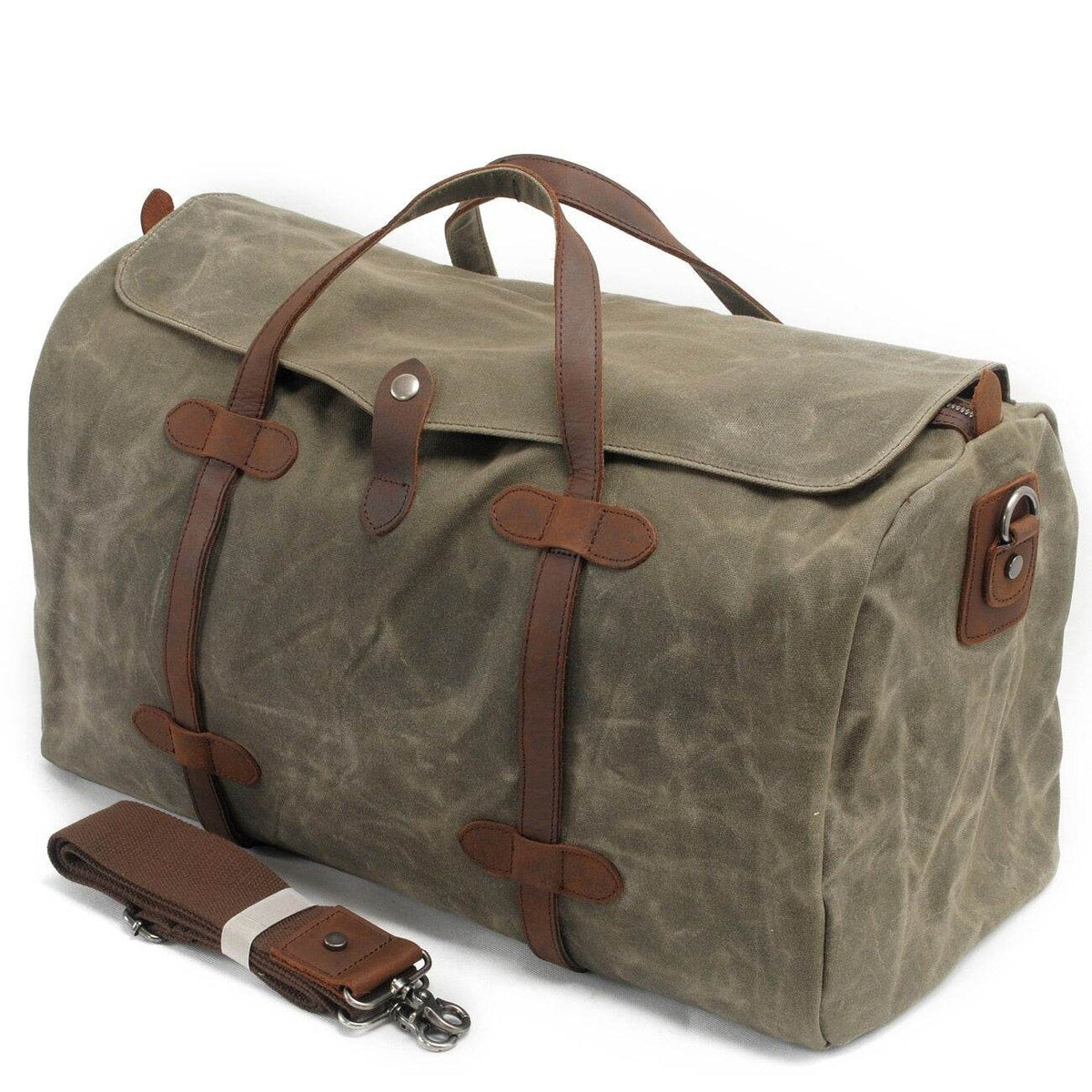 Bolsa de Viagem BP 606 em Lona e Couro. Duffel Bag Clássica BAGYPACK