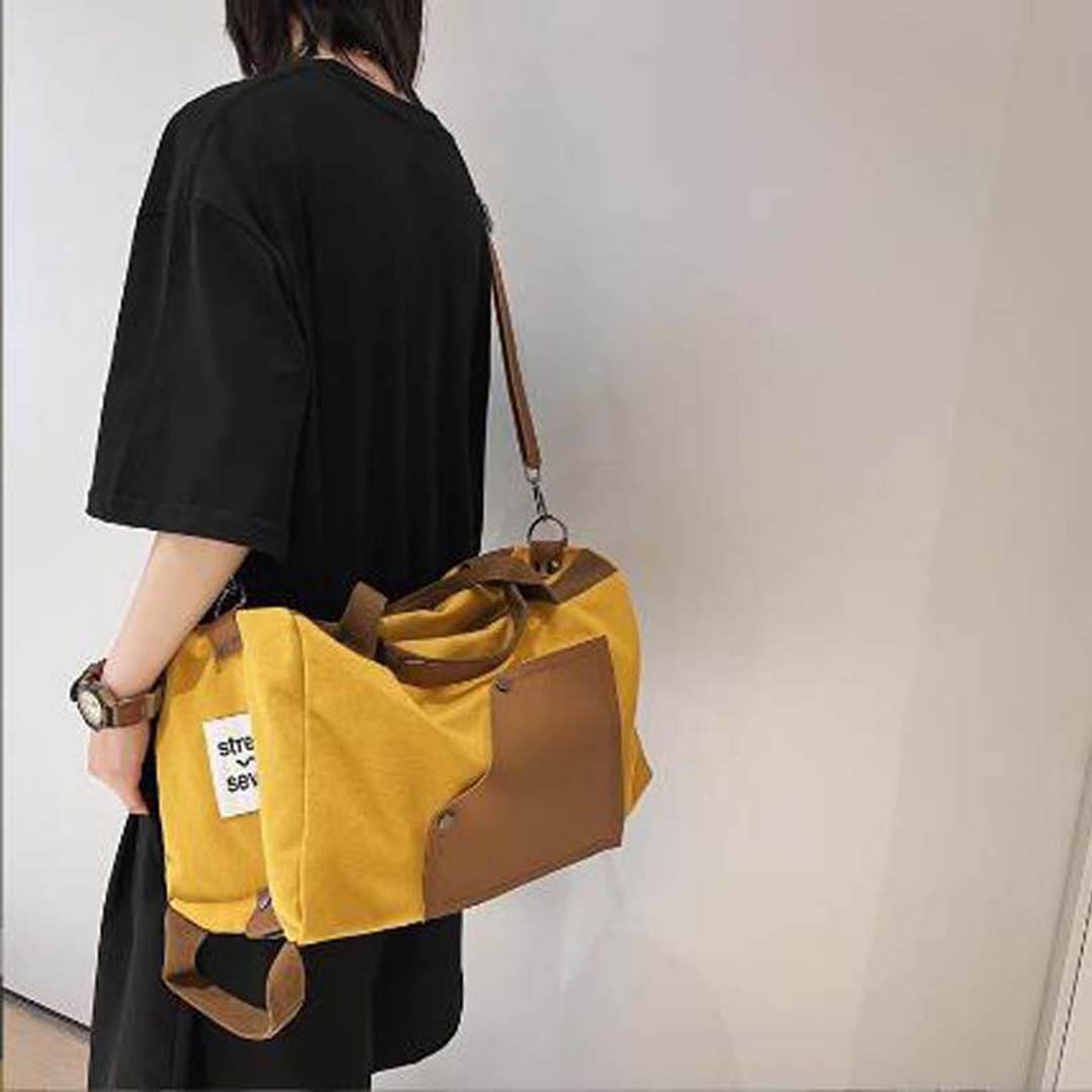 Bolsa de Viagem BP 607 Compacta em Lona + Couro BAGYPACK