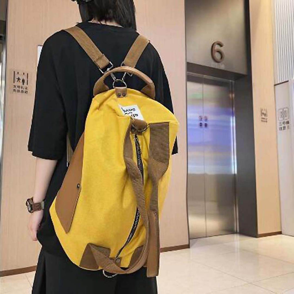 Bolsa de Viagem BP 607 Compacta em Lona + Couro BAGYPACK