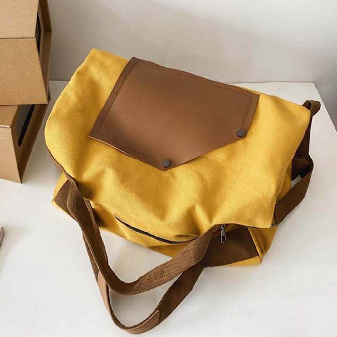 Bolsa de viagem Compacta BP 607 Lona+Couro - BAGYPACK
