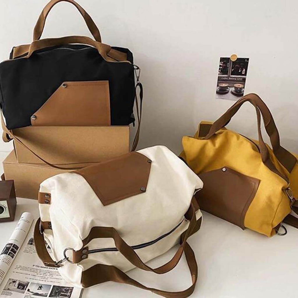 Bolsa de Viagem BP 607 Compacta em Lona + Couro BAGYPACK