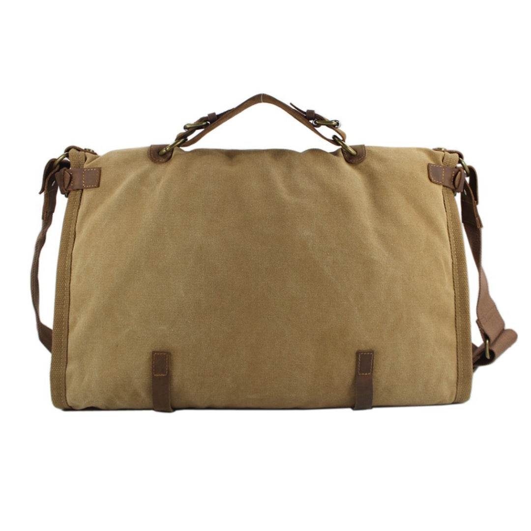 Bolsa de Viagem Espaçosa BP 608 Lona+Couro - BAGYPACK