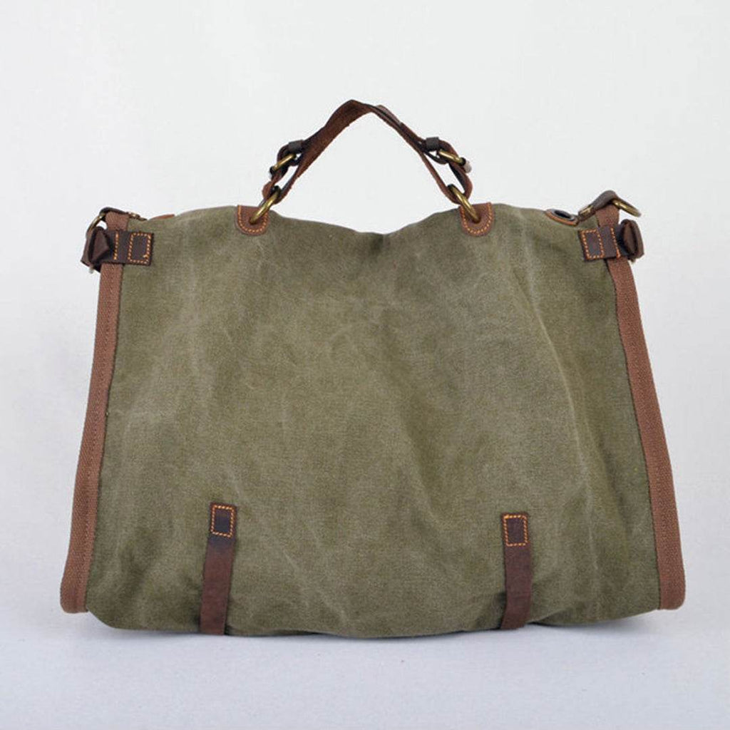 Bolsa de Viagem Espaçosa BP 608 Lona+Couro - BAGYPACK