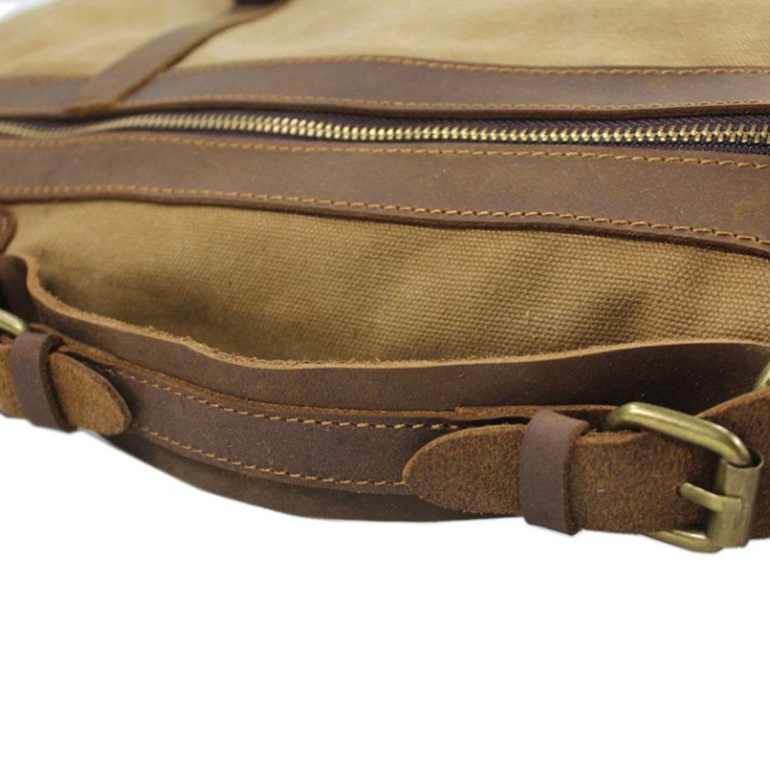 Bolsa de Viagem Espaçosa BP 608 Lona+Couro - BAGYPACK