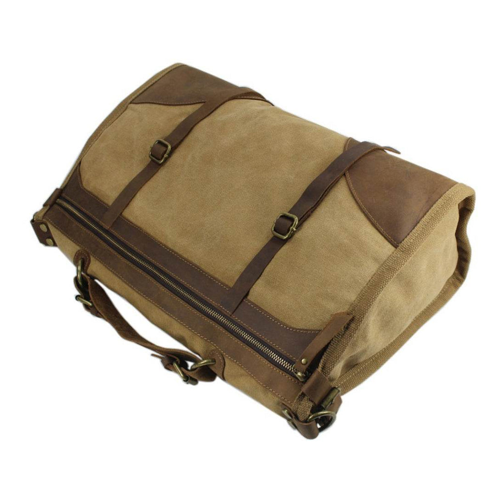 Bolsa de Viagem Espaçosa BP 608 Lona+Couro - BAGYPACK