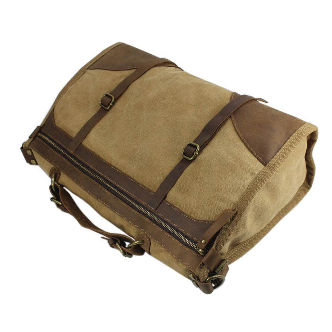 Bolsa de Viagem Espaçosa BP 608 Lona+Couro - BAGYPACK