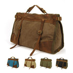 Bolsa de Viagem BP 608 | Lona e Couro | Espaçosa Duffel Bag | Bagypack - BAGYPACK