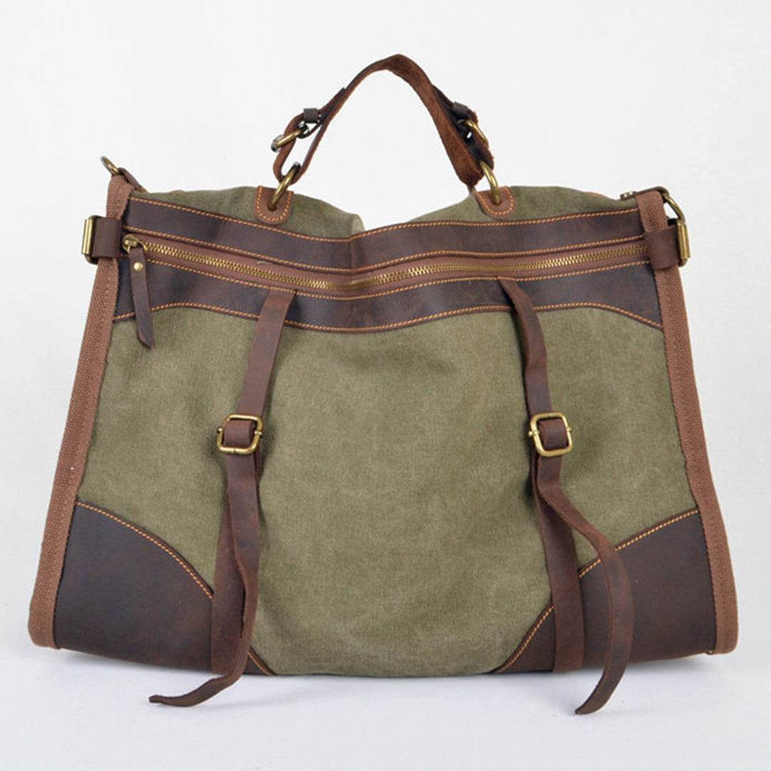 Bolsa de Viagem Espaçosa BP 608 Lona+Couro - BAGYPACK
