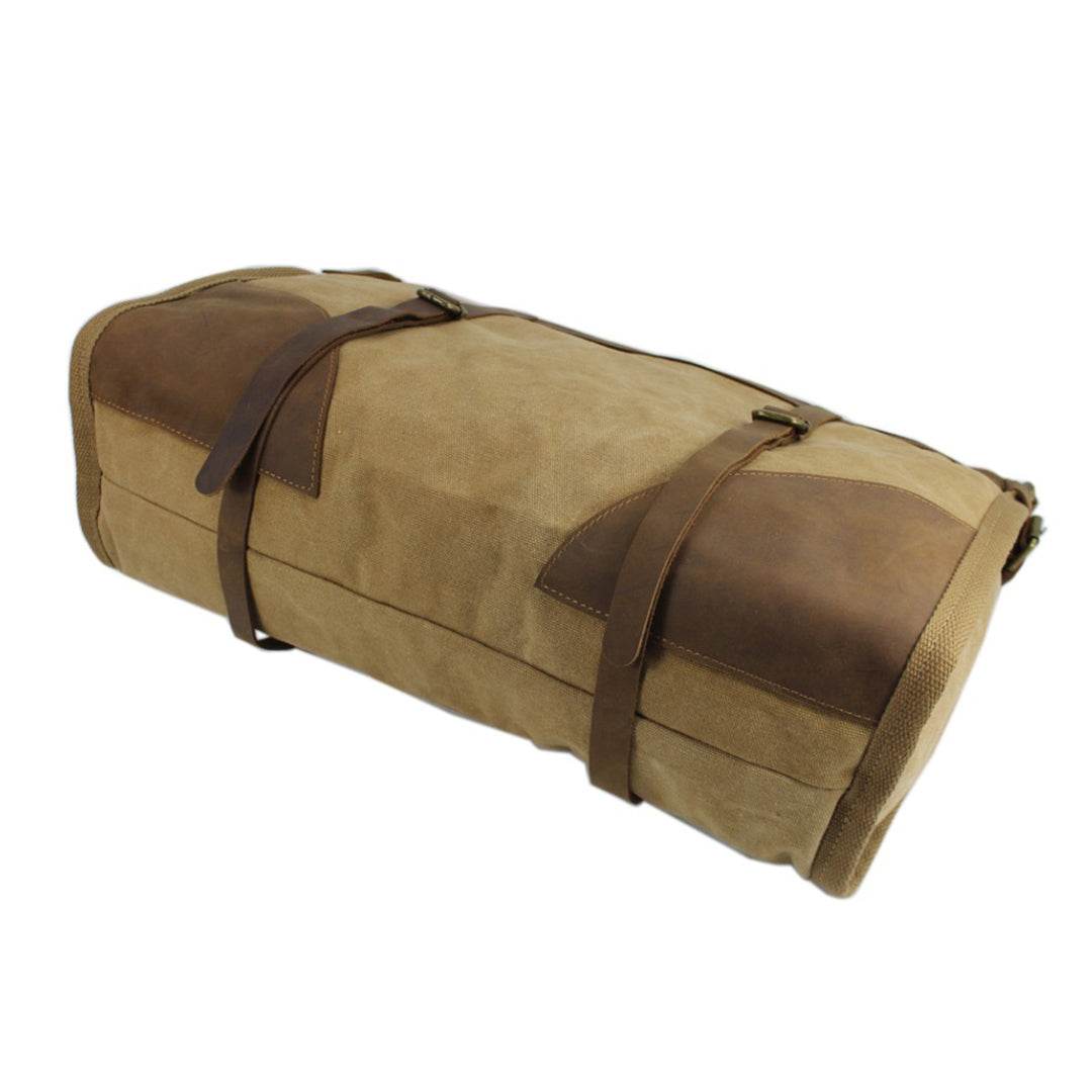 Bolsa de Viagem Espaçosa BP 608 Lona+Couro - BAGYPACK