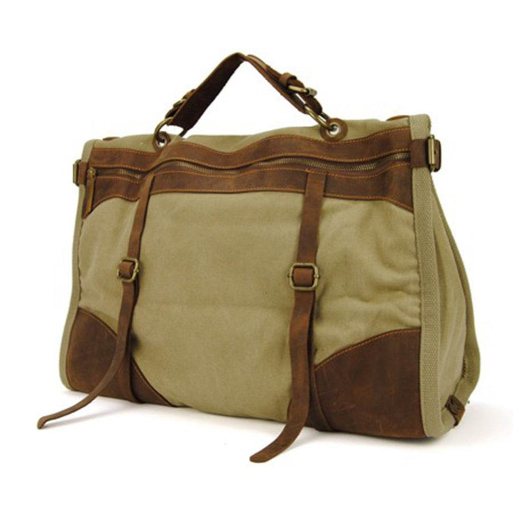 Bolsa de Viagem Espaçosa BP 608 Lona+Couro - BAGYPACK