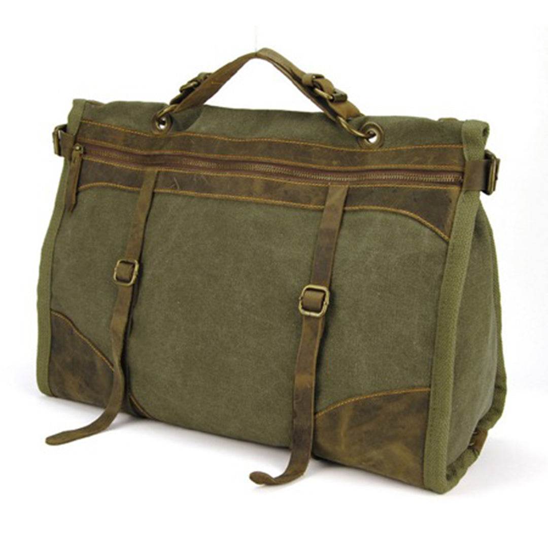 Bolsa de Viagem Espaçosa BP 608 Lona+Couro - BAGYPACK