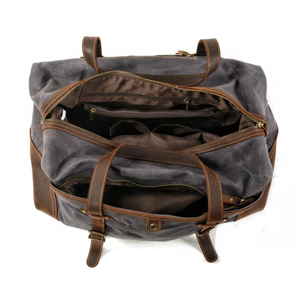 Bolsa de Viagem BP 610 em Lona e Couro. Duffel Bag Clássica BAGYPACK