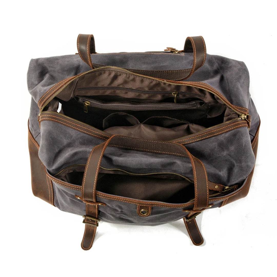 Bolsa de Viagem BP 610 em Lona e Couro. Duffel Bag Clássica BAGYPACK