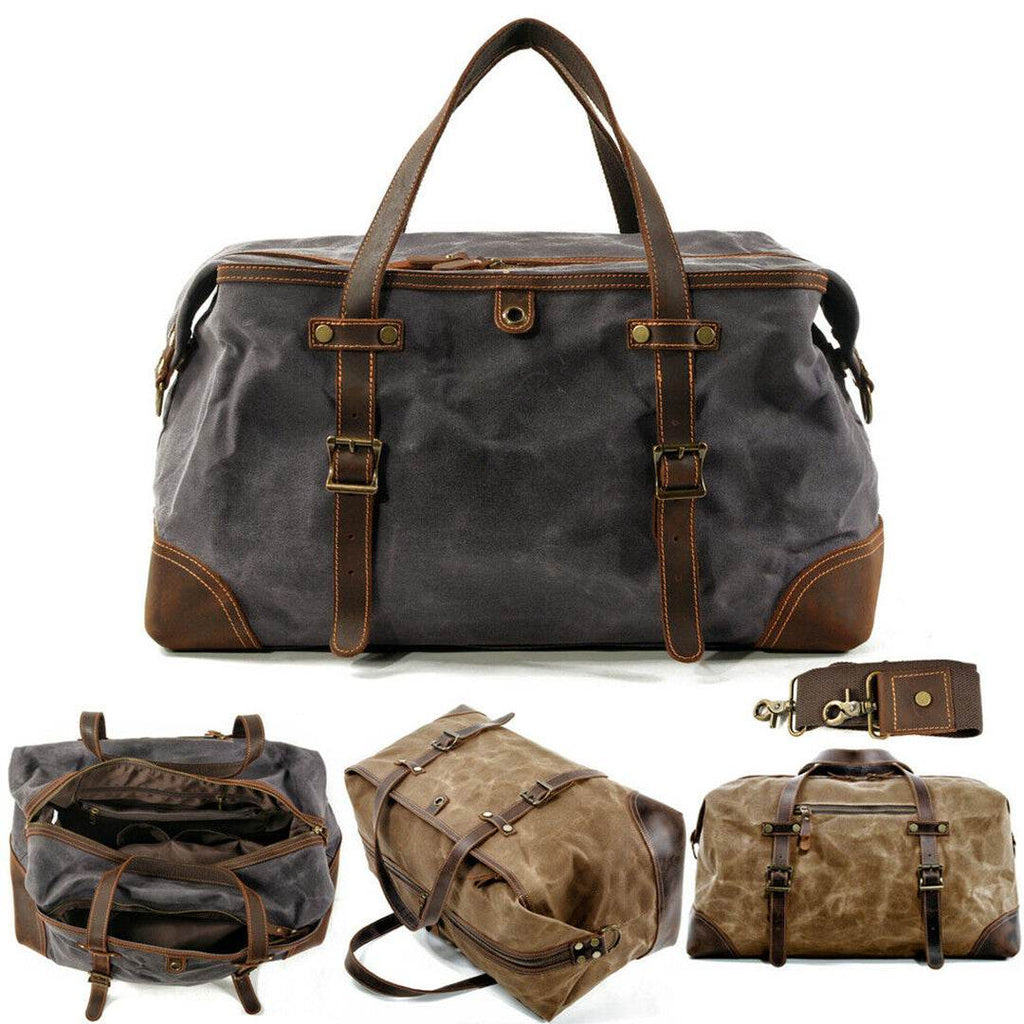 Bolsa de Viagem BP 610 em Lona e Couro. Duffel Bag Clássica BAGYPACK