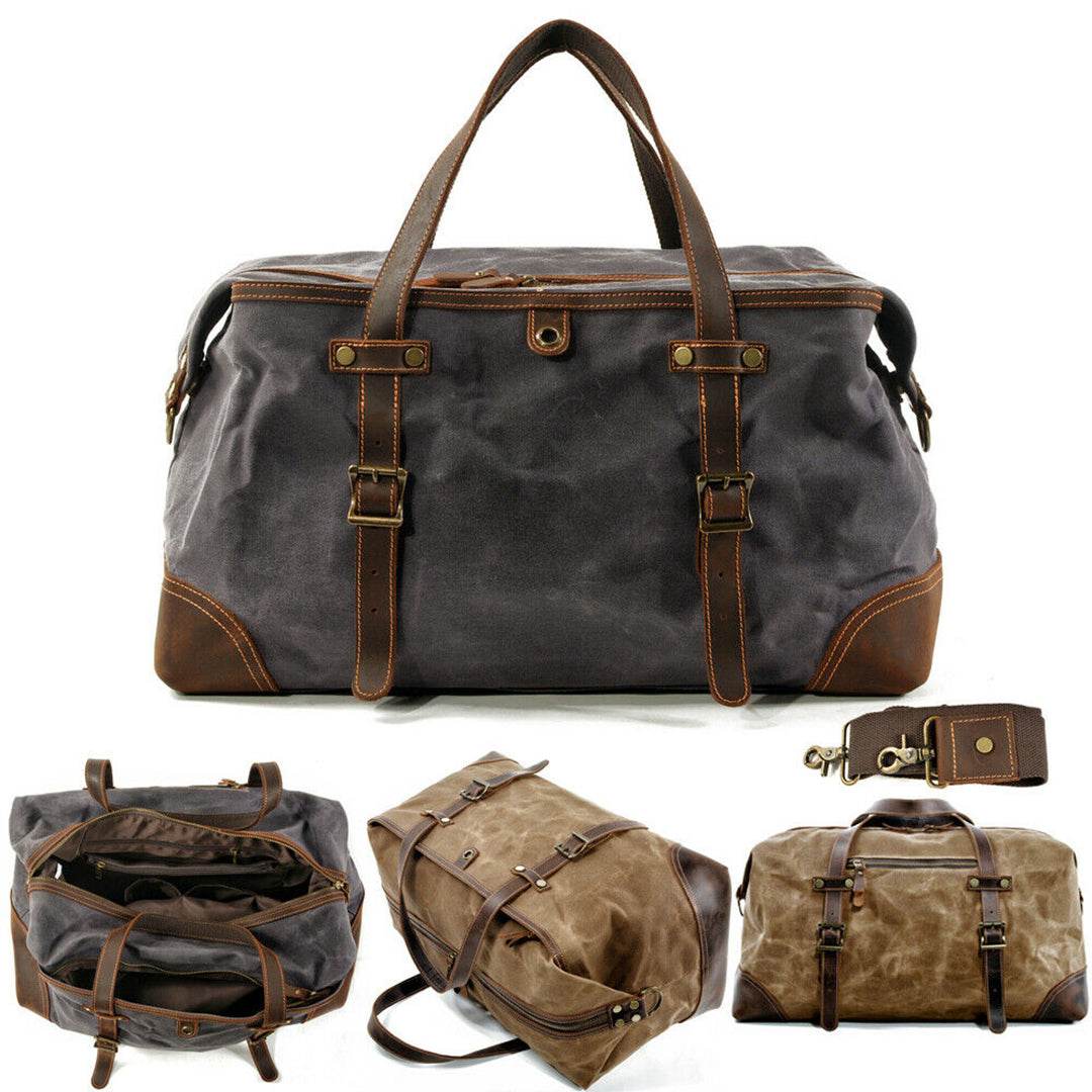 Bolsa de Viagem BP 610 em Lona e Couro. Duffel Bag Clássica BAGYPACK