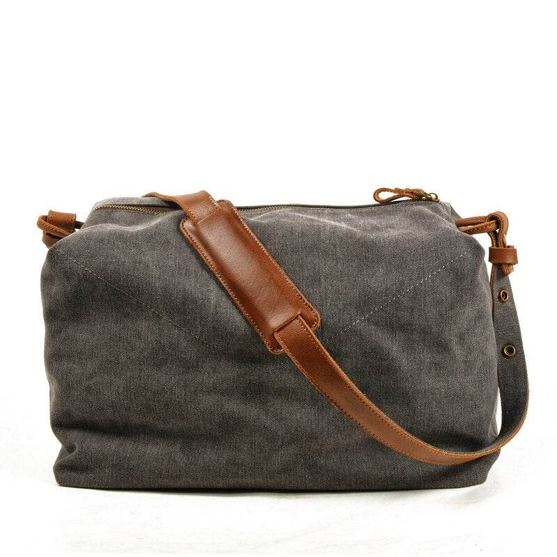 Bolsa Masculina BP 609 Tiracolo em Lona e Couro. Executiva Casual BAGYPACK