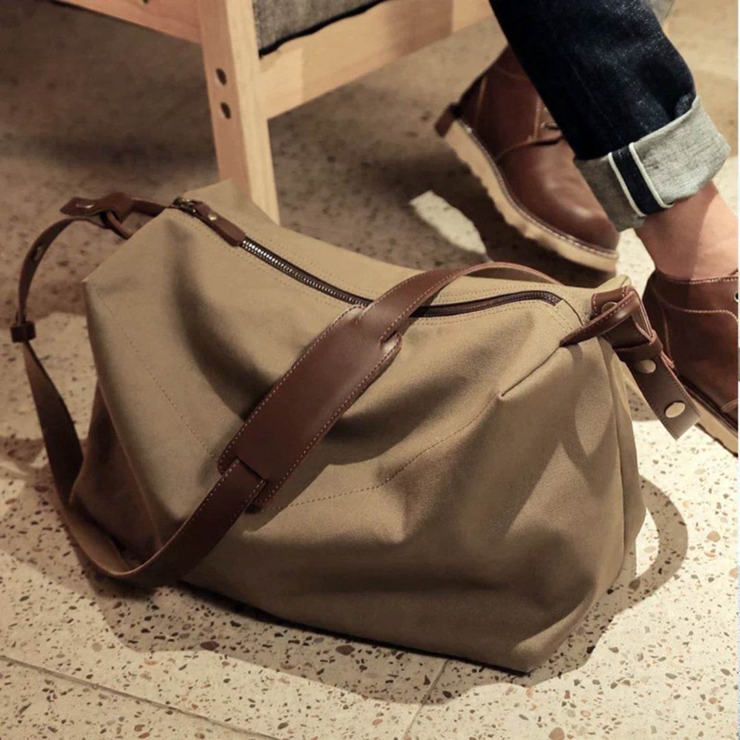 Bolsa Masculina BP 609 Tiracolo em Lona e Couro. Executiva Casual BAGYPACK