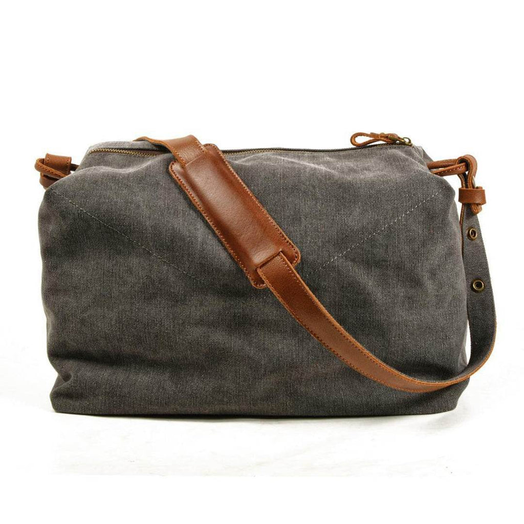 Bolsa Masculina BP 609 Tiracolo em Lona e Couro. Executiva Casual BAGYPACK