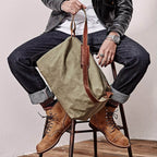 Bolsa Masculina BP 609 Tiracolo em Lona e Couro. Executiva Casual BAGYPACK