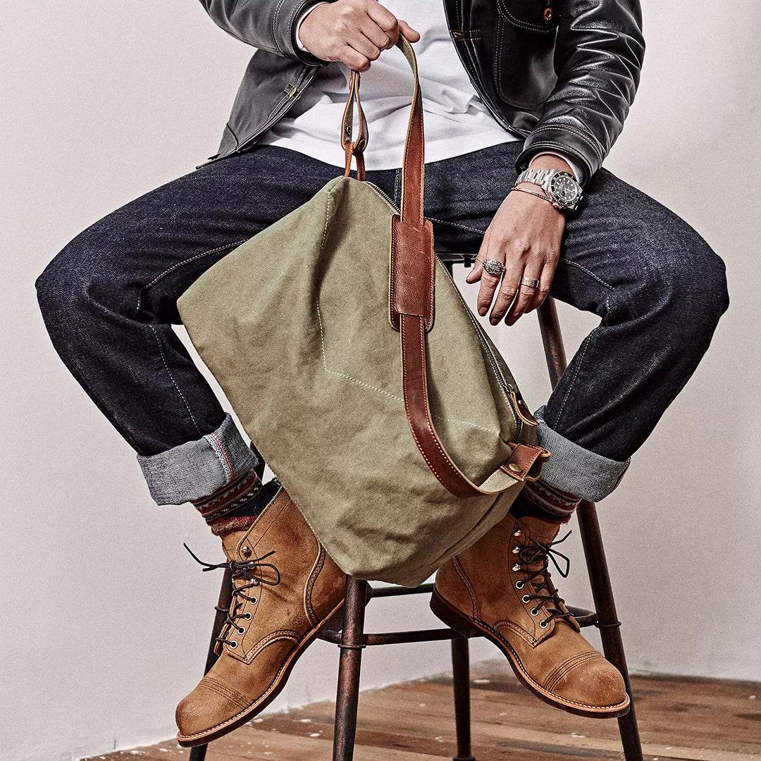 Bolsa Masculina BP 609 Tiracolo em Lona e Couro. Executiva Casual BAGYPACK