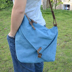 Bolsa Unissex BP 206 | Lona e Couro | Versátil Tiracolo | Bagypack - BAGYPACK
