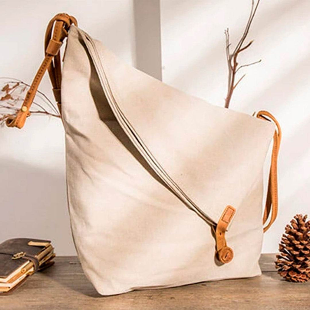Bolsa Unissex BP 206 | Lona e Couro | Versátil Tiracolo | Bagypack - BAGYPACK