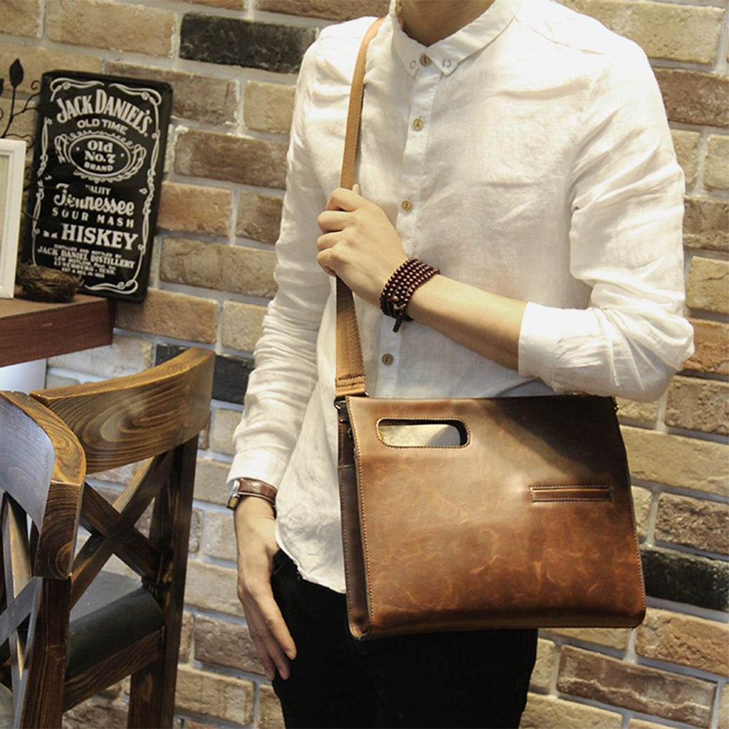 Clutch Masculina BP 214 em PU estruturado. Carteira de Mão Executiva BAGYPACK