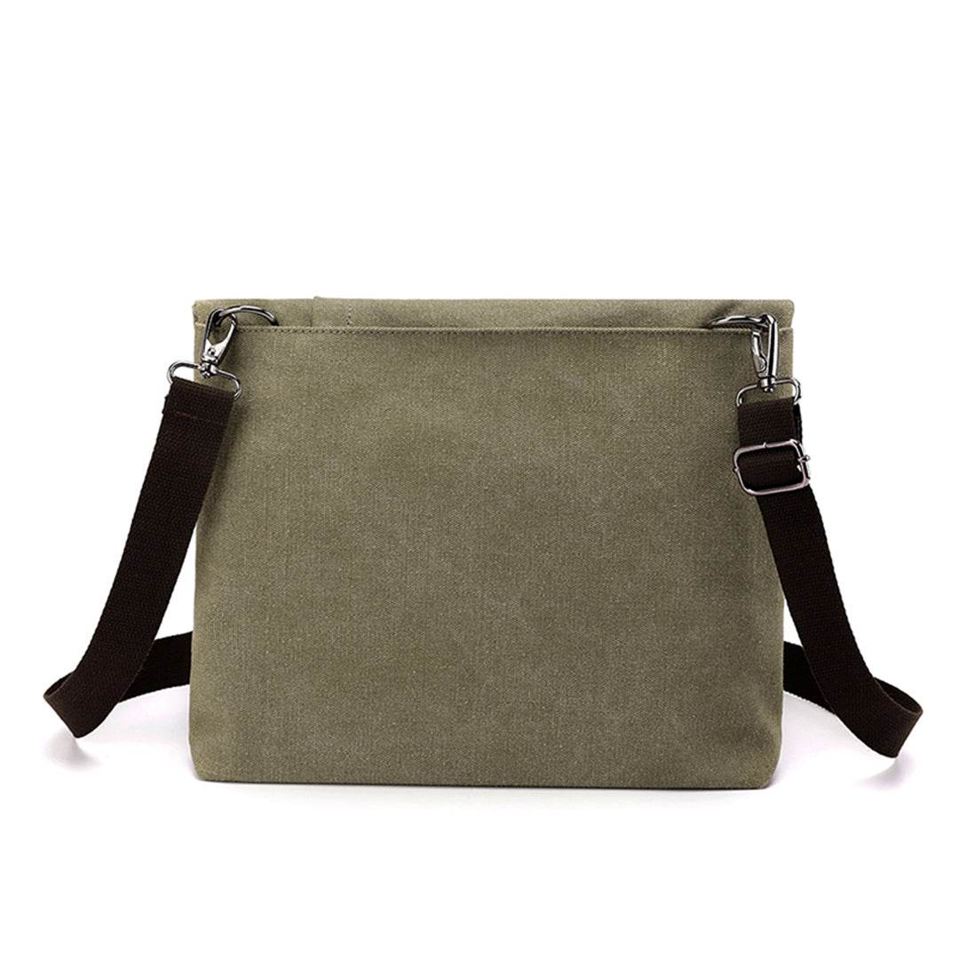 Bolsa Masculina BP 230 Tiracolo em Lona e Couro. Crossbody Casual BAGYPACK