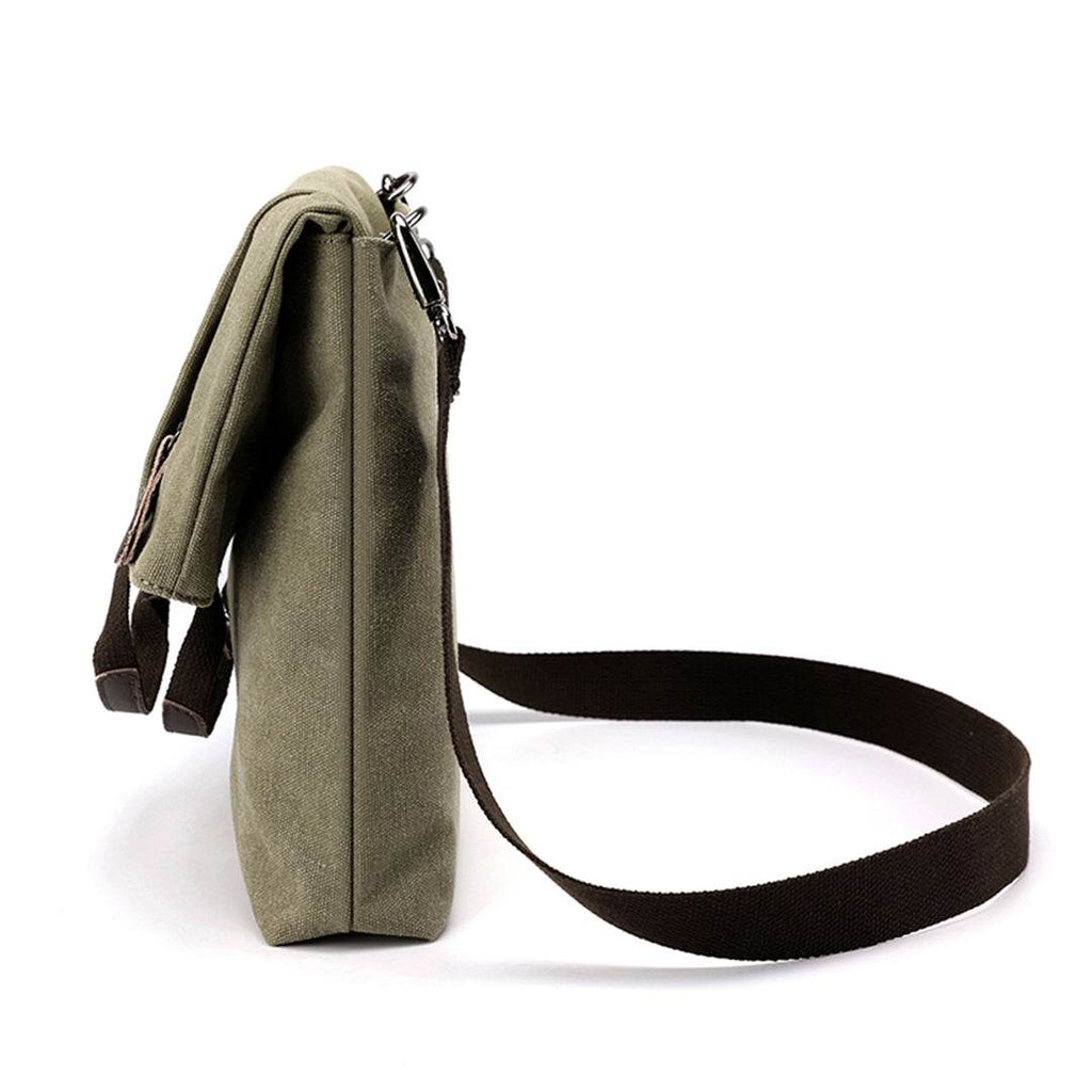 Bolsa Masculina BP 230 Tiracolo em Lona e Couro. Crossbody Casual BAGYPACK
