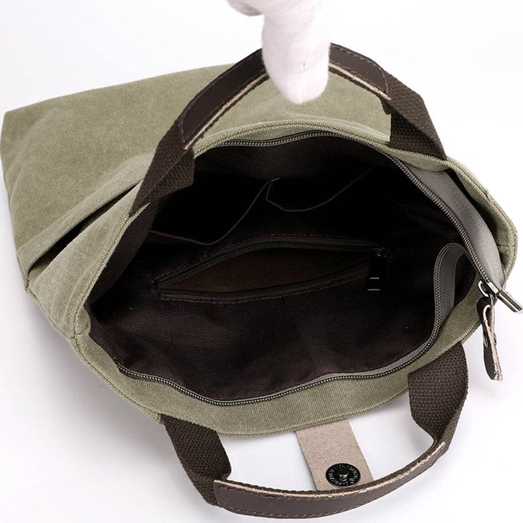 Bolsa Masculina BP 230 Tiracolo em Lona e Couro. Crossbody Casual BAGYPACK